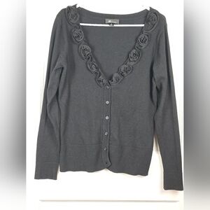AB Studio Black Cardigan M